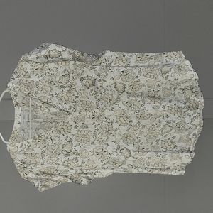 Liz Clairborne floral cap sleeves peplum blouse